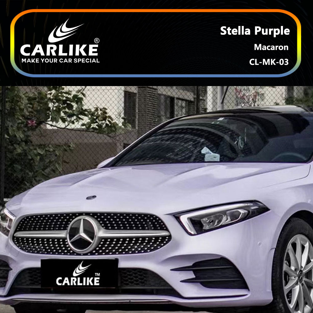Stella Purple Macaron Car Wrap
