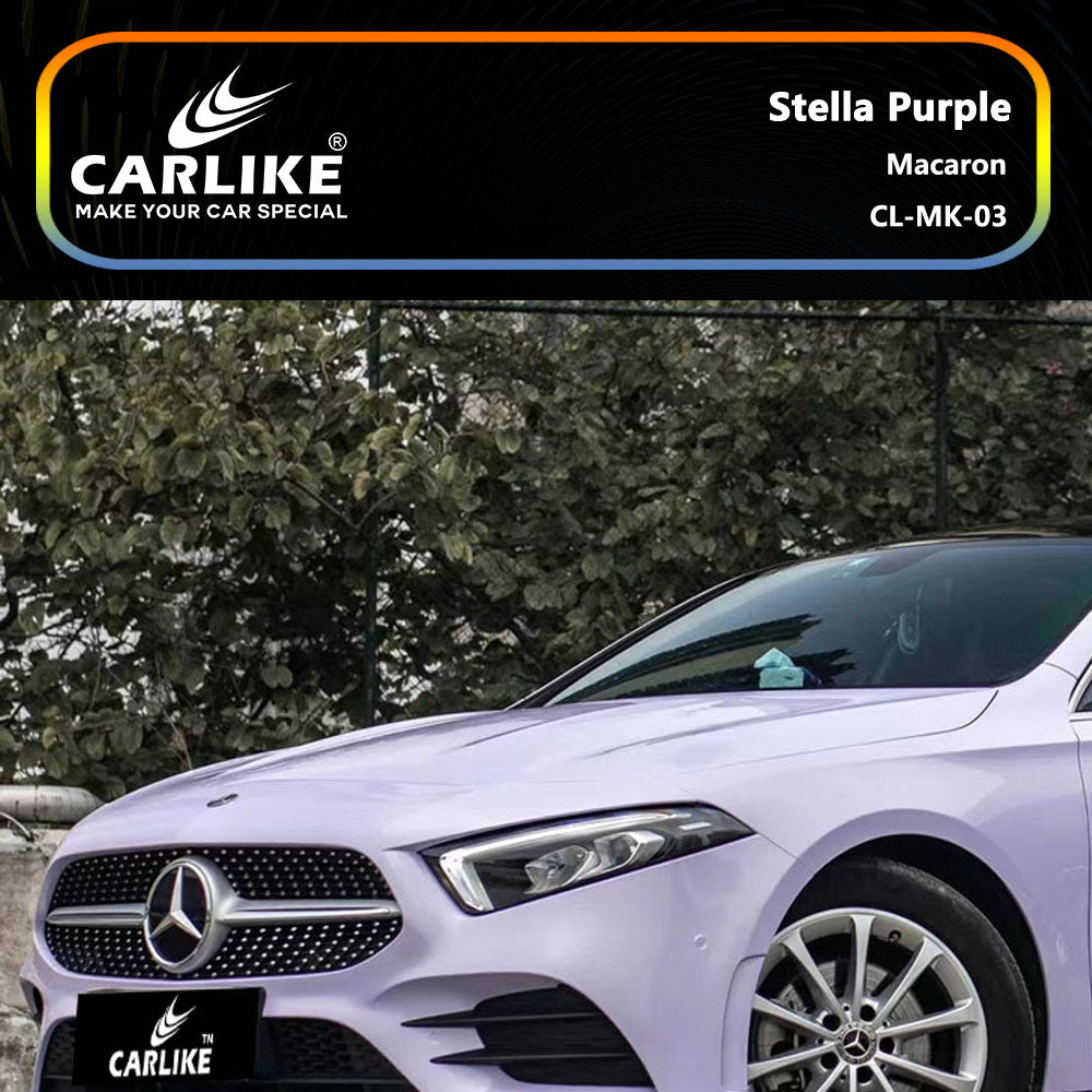 Stella Purple Macaron Car Wrap