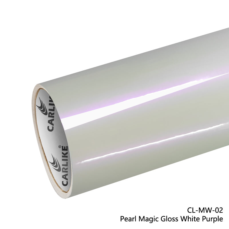 Pearl Magic Gloss Pearl White Purple Car Wrap
