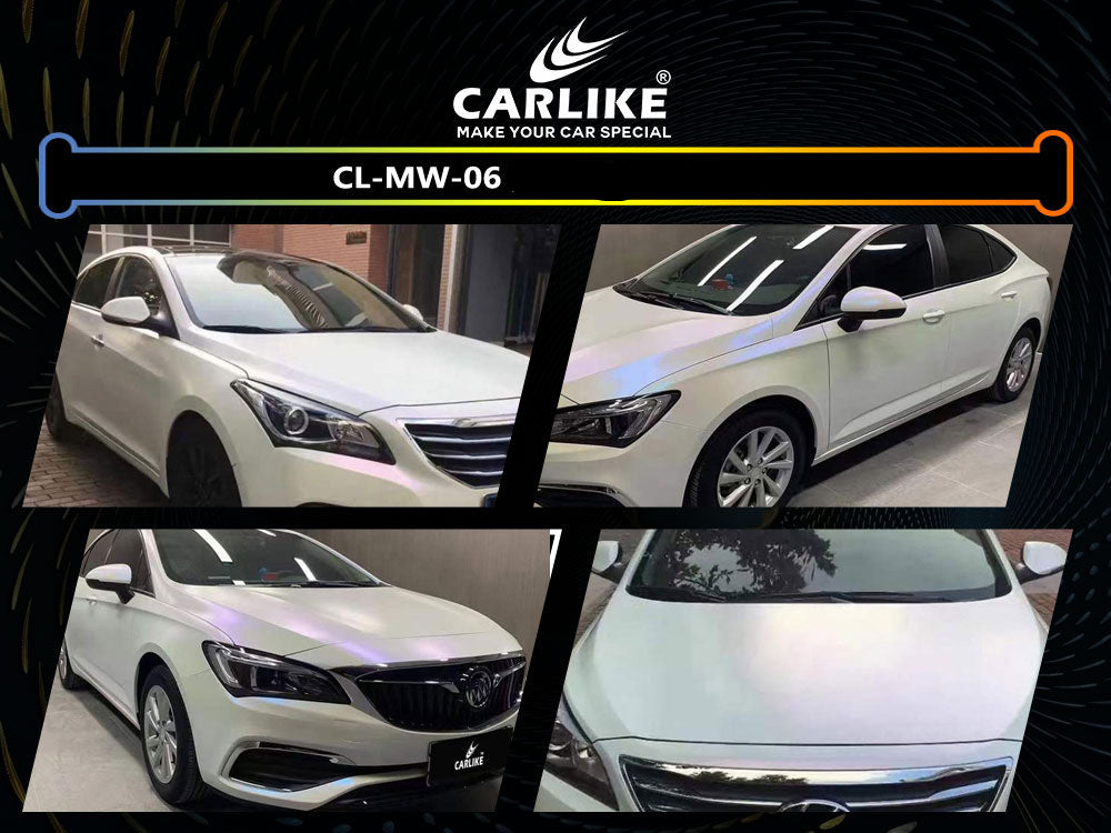 Pearl Magic Matte White Purple Car Wrap