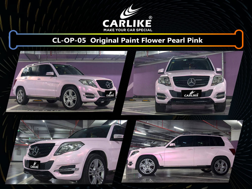 Original Paint Flower Pearl Pink Car Wrap