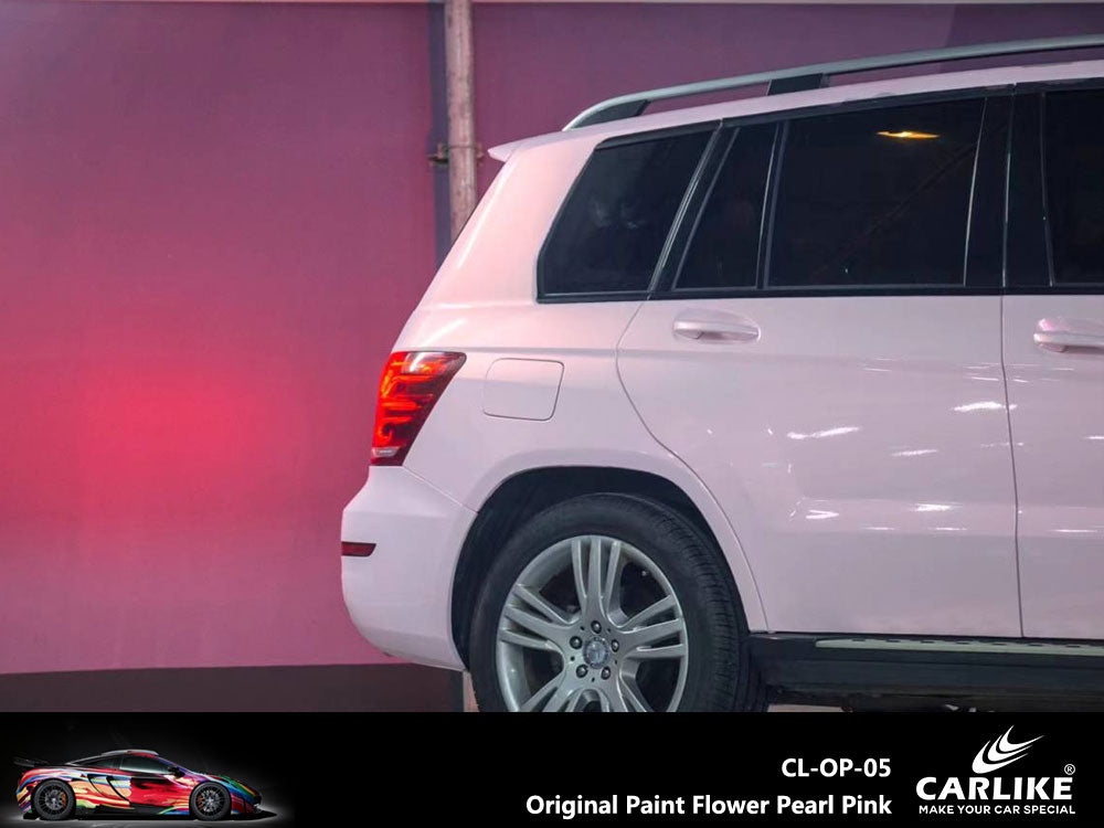 Original Paint Flower Pearl Pink Car Wrap