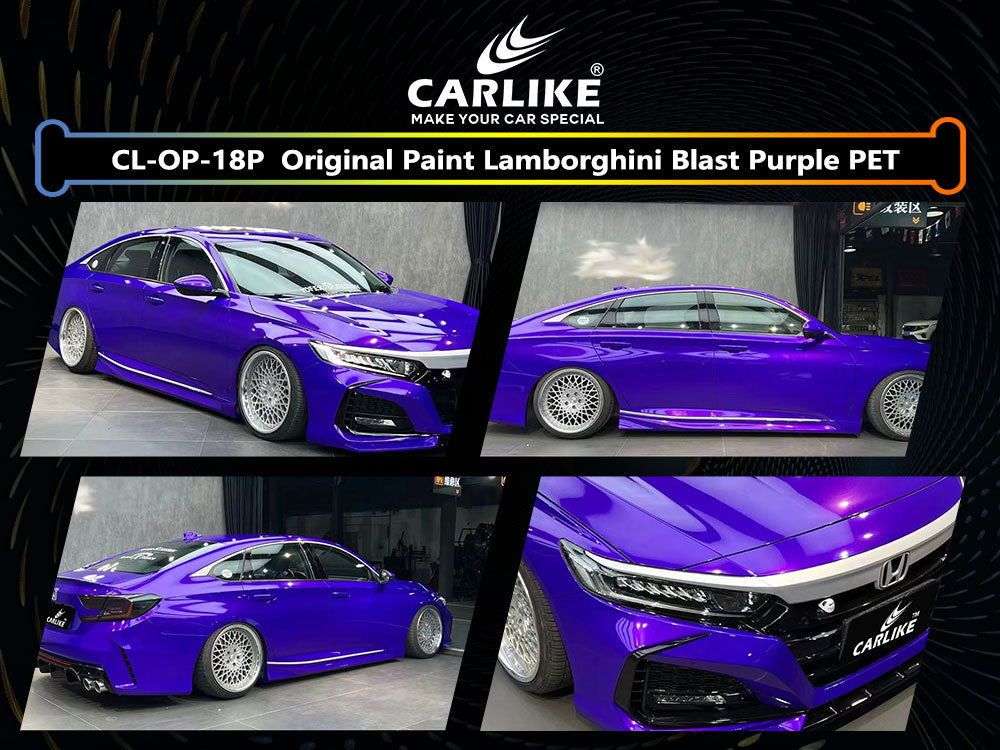 Original Paint Blast Purple Car Wrap