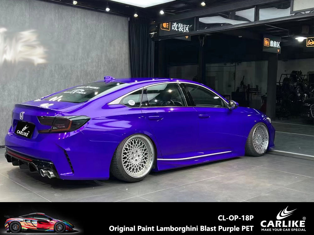 Original Paint Blast Purple Car Wrap