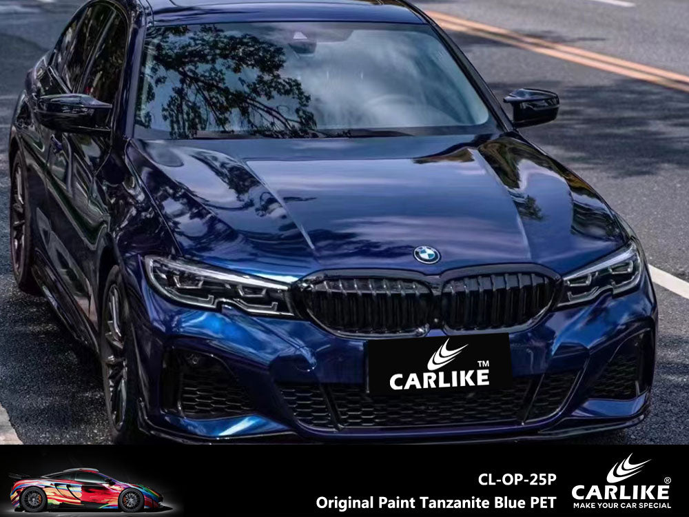 Original Paint Tanzanite Blue Car Wrap