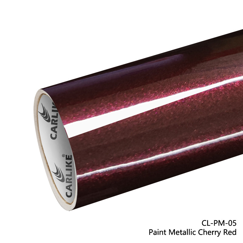 Paint Metallic Cherry Red Car Wrap