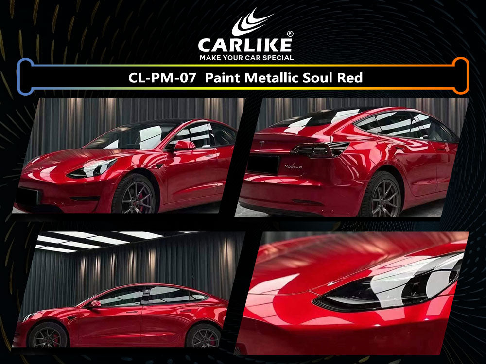 Paint Metallic Soul Red Car Wrap