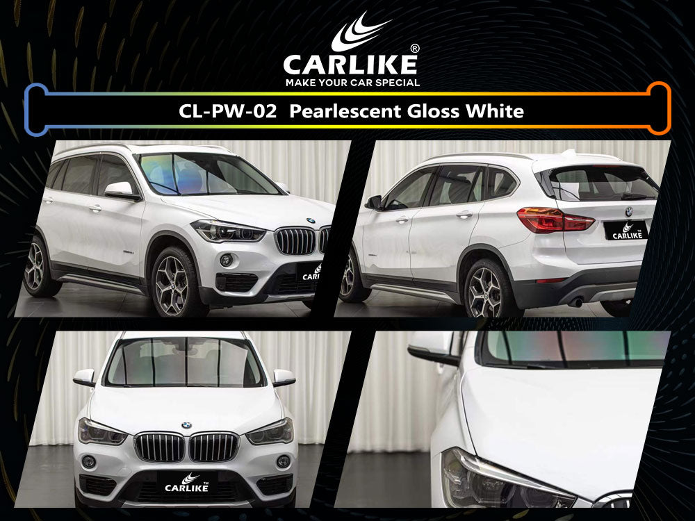 Pearlescent White Gloss Car Wrap