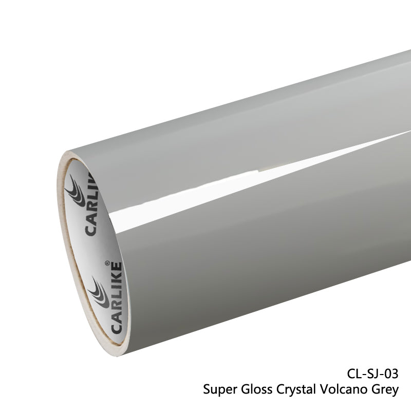 Super Gloss Crystal Volcano Grey Car Wrap