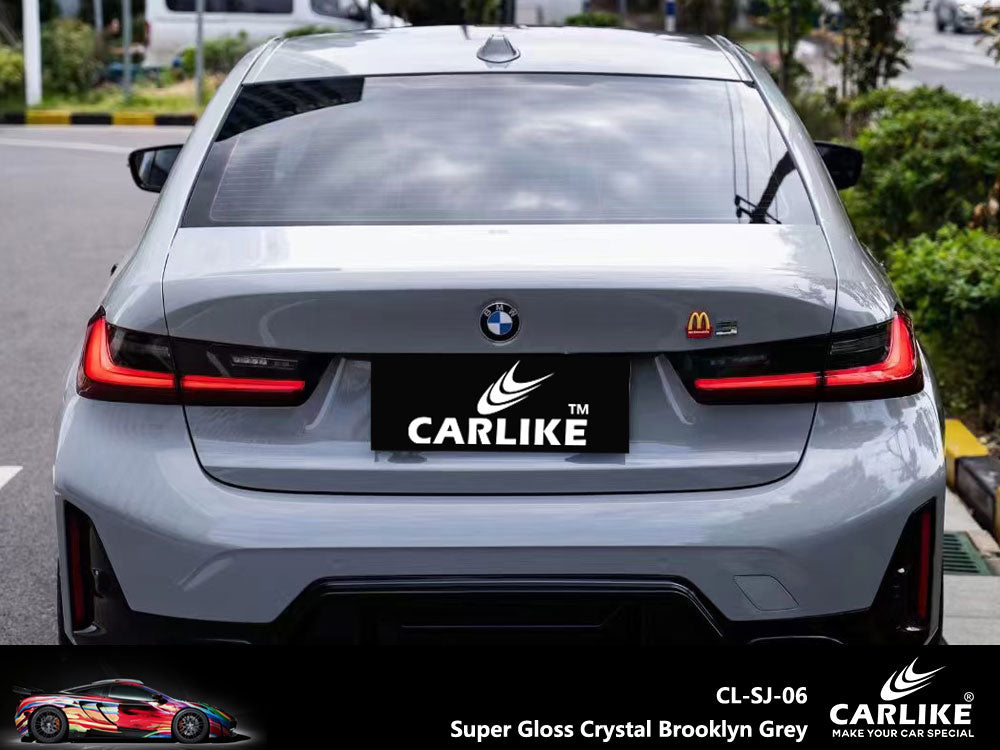 Super Gloss Crystal Brooklyn Grey Car Wrap
