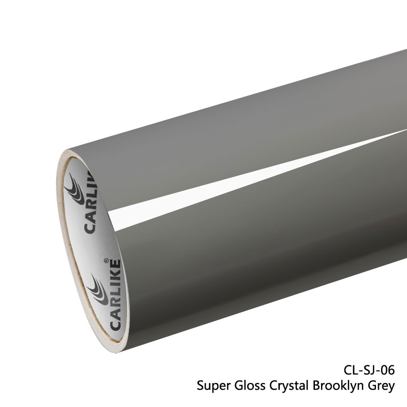 Super Gloss Crystal Brooklyn Grey Car Wrap
