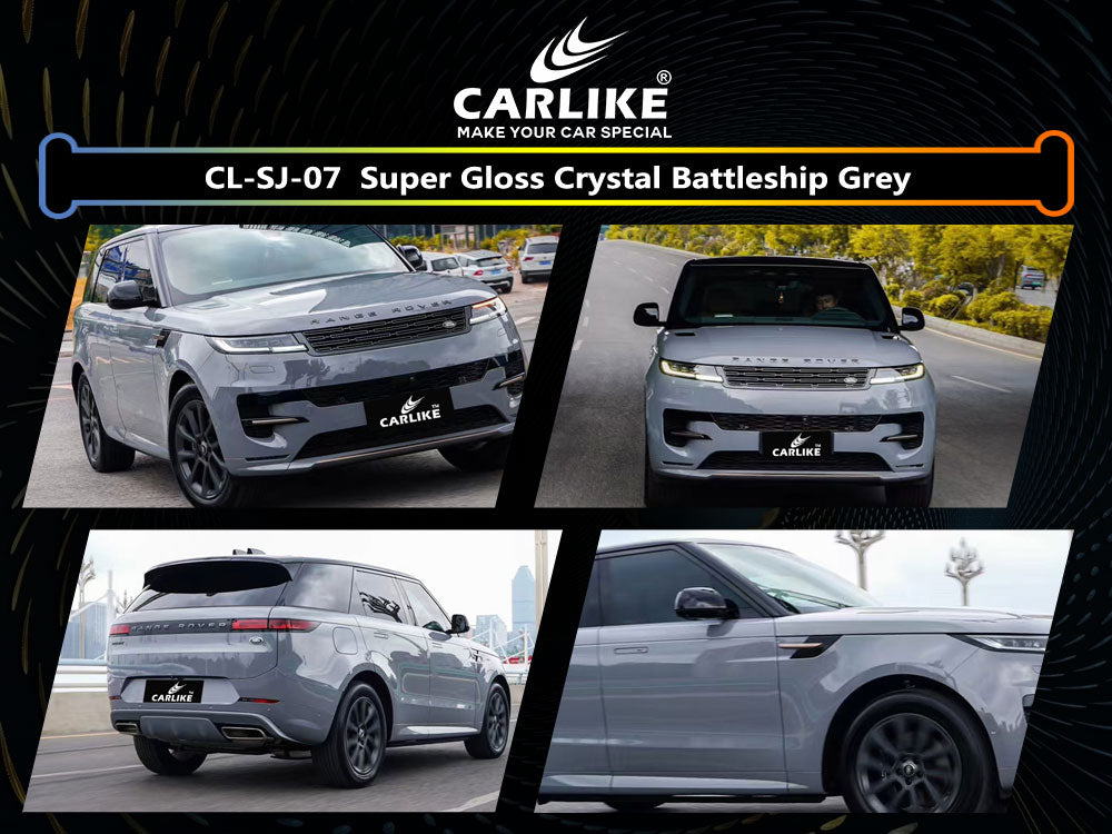 Super Gloss Crystal Battleship Grey Car Wrap
