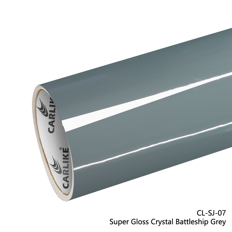 Super Gloss Crystal Battleship Grey Car Wrap