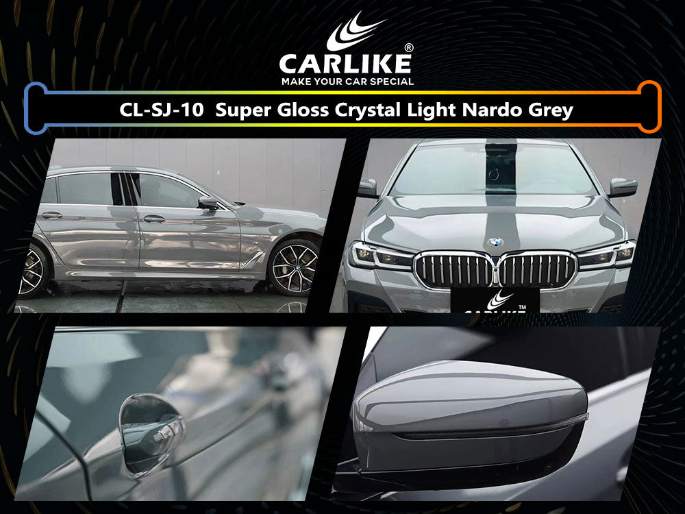 Super Gloss Crystal Light Nardo Grey Car Wrap