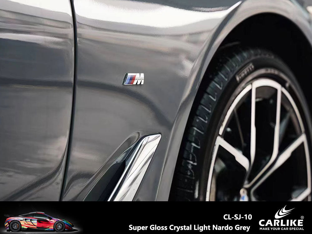 Super Gloss Crystal Light Nardo Grey Car Wrap