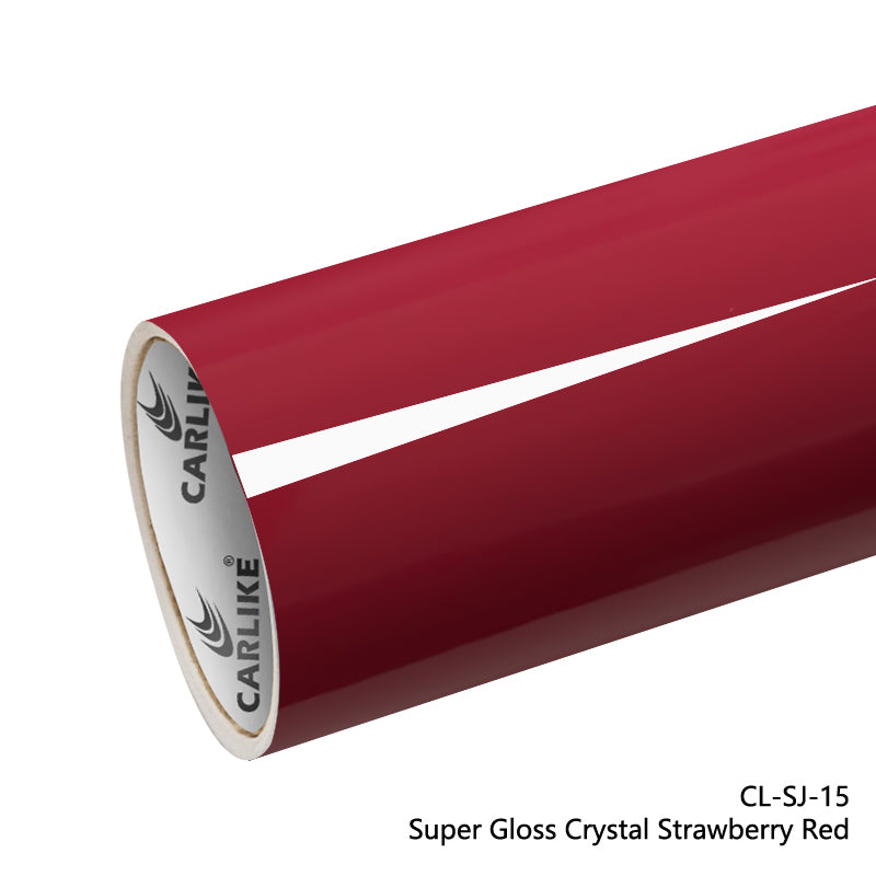 Super Gloss Crystal Strawberry Red Car Wrap
