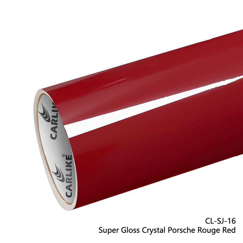 Super Gloss Crystal Porsche Rouge Red Car Wrap
