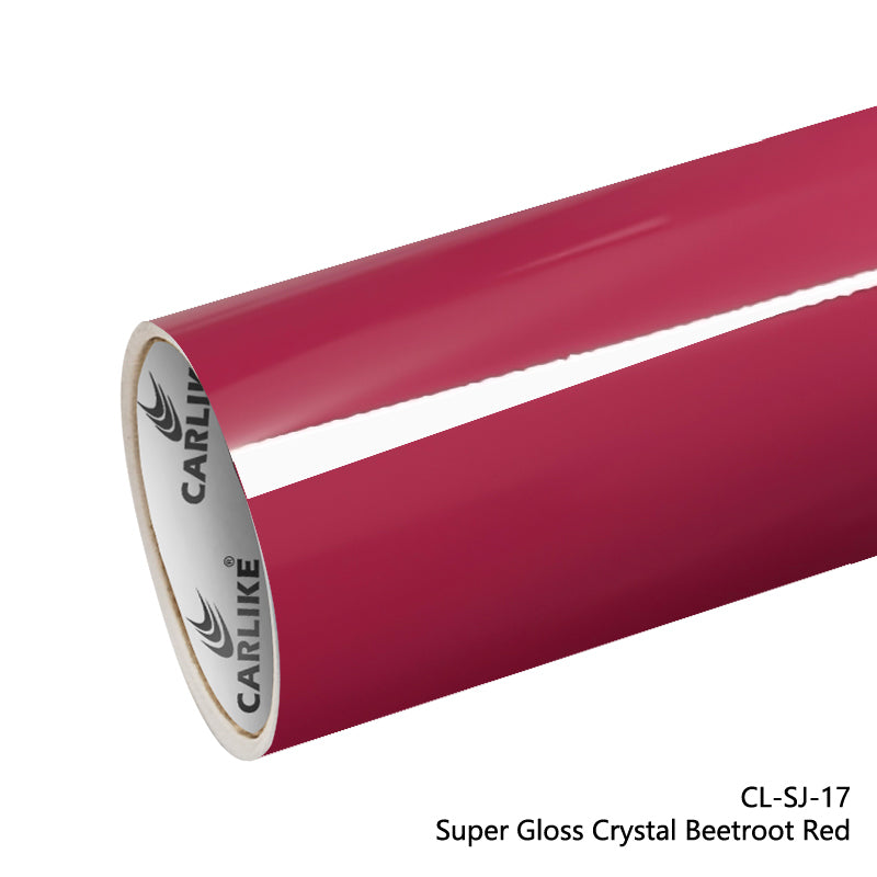 Super Gloss Crystal Beetroot Red Car Wrap