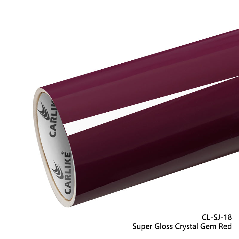 Super Gloss Crystal Gem Red Car Wrap
