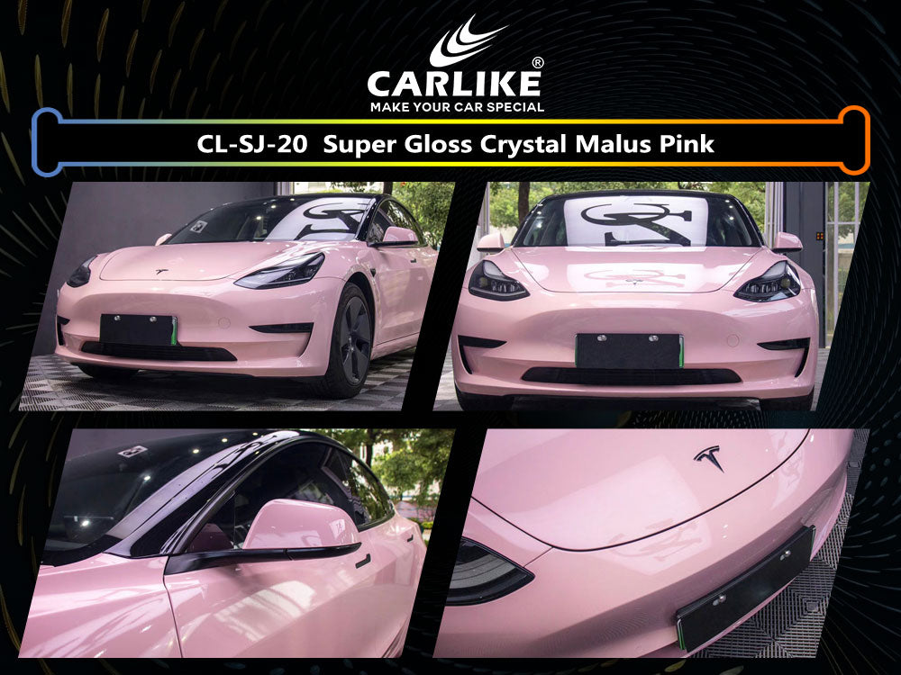 Super Gloss Crystal Malus Pink Car Wrap