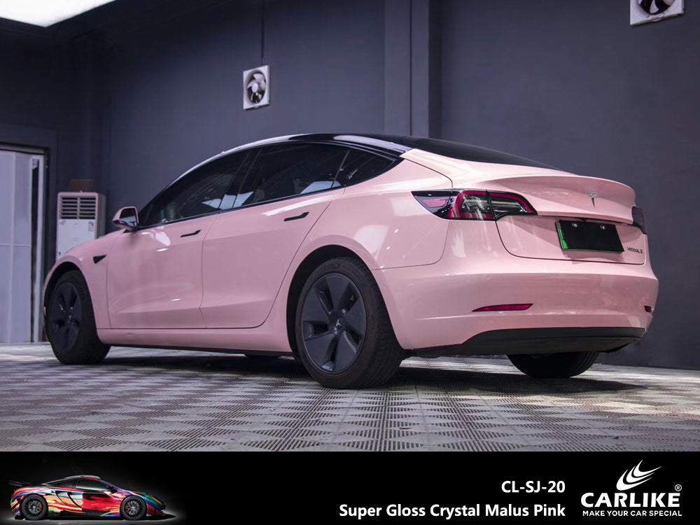 Super Gloss Crystal Malus Pink Car Wrap