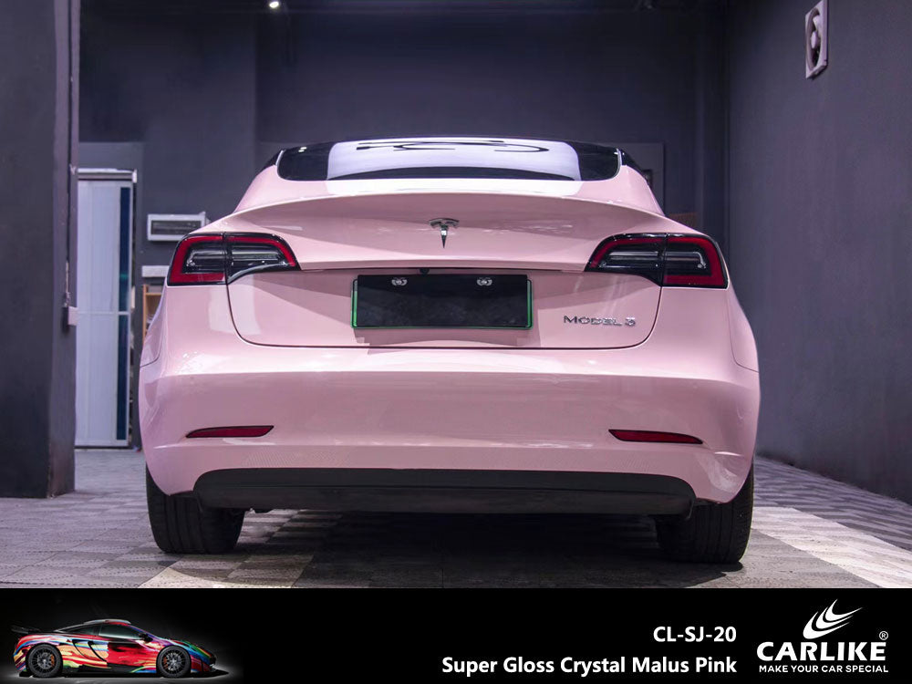 Super Gloss Crystal Malus Pink Car Wrap