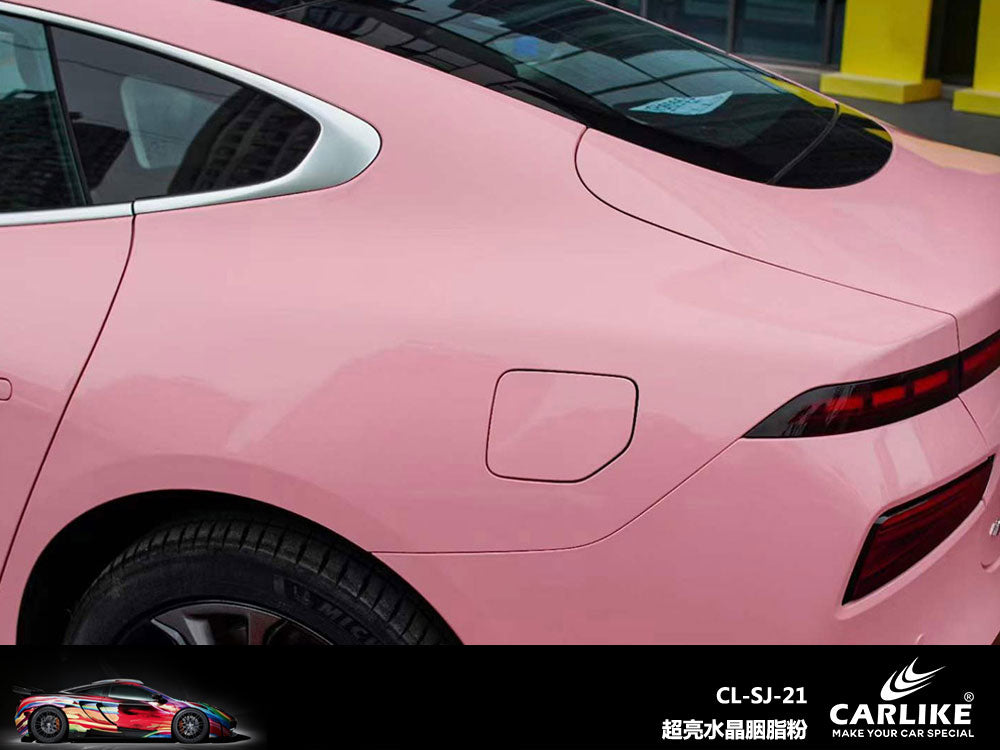 Super Gloss Crystal Rouge Pink Car Wrap