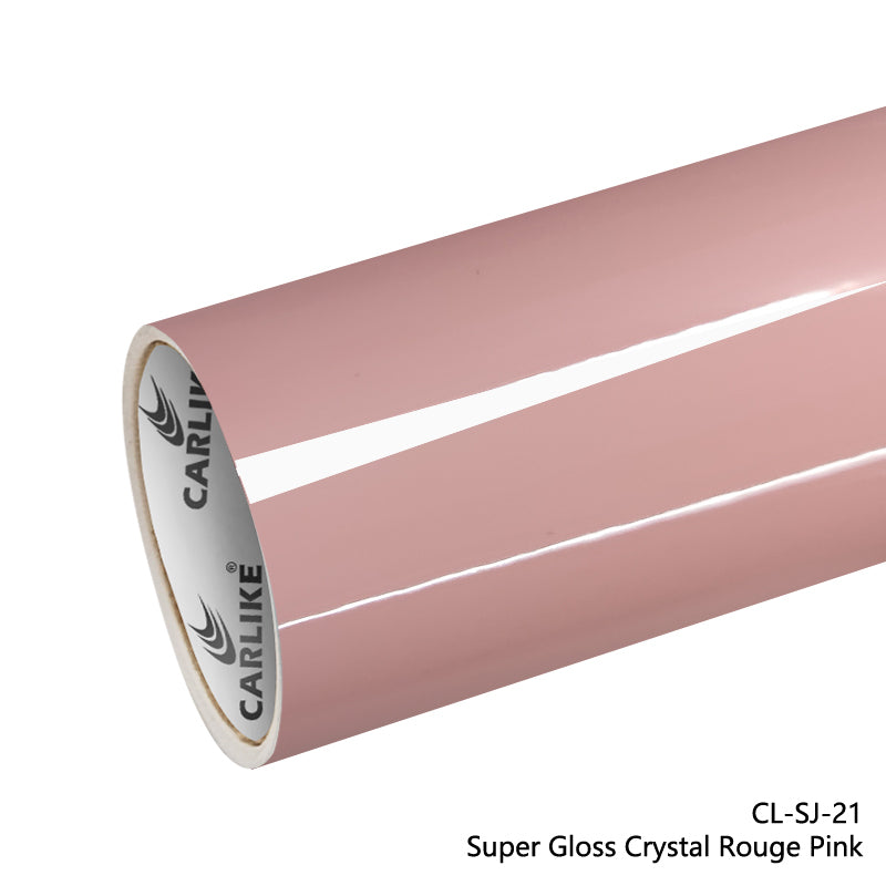 Super Gloss Crystal Rouge Pink Car Wrap