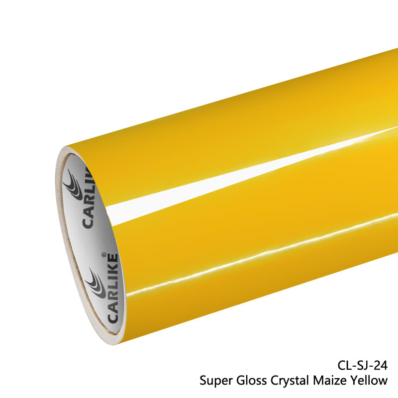 Super Gloss Crystal Maize Yellow Car Wrap