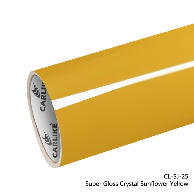 Super Gloss Crystal Sunflower Yellow Car Wrap