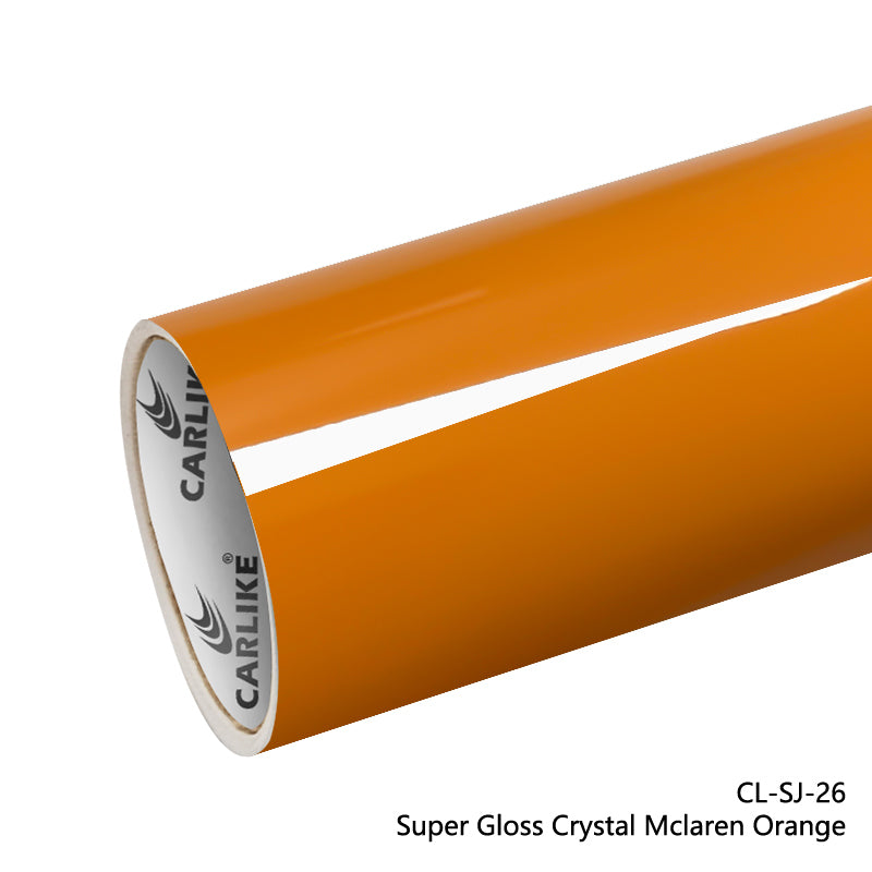 Super Gloss Crystal Mclaren Orange Car Wrap