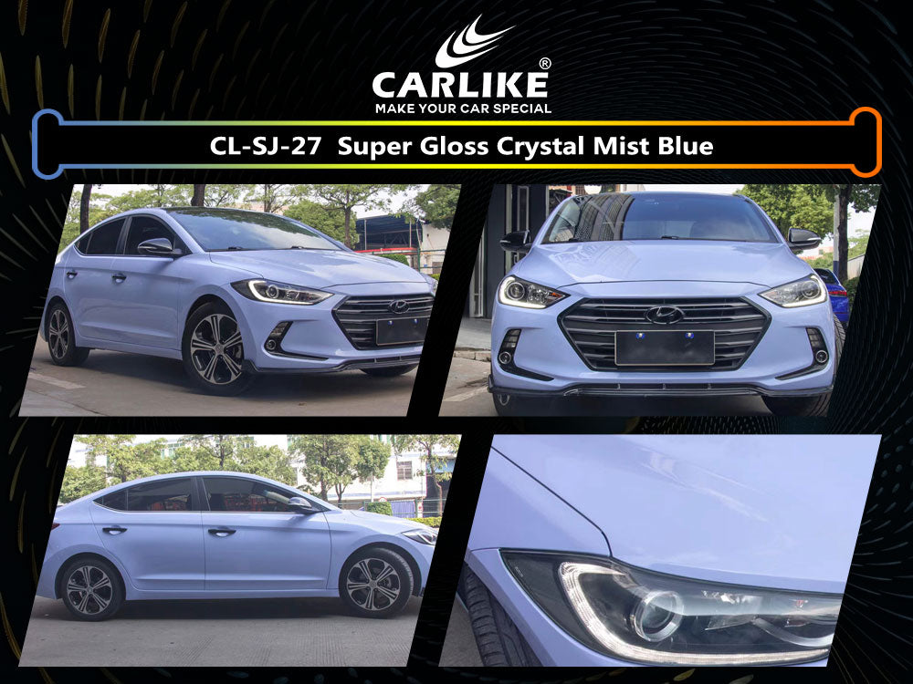 Super Gloss Crystal Mist Blue Car Wrap