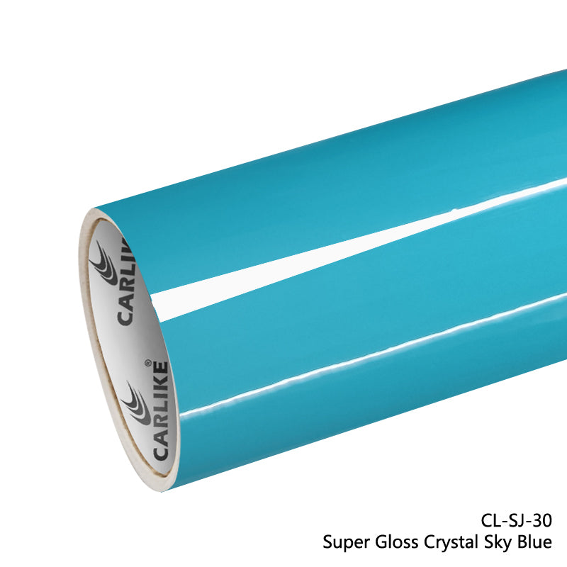 Super Gloss Crystal Sky Blue Car Wrap