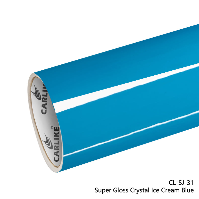 Super Gloss Crystal Ice Cream Blue Car Wrap