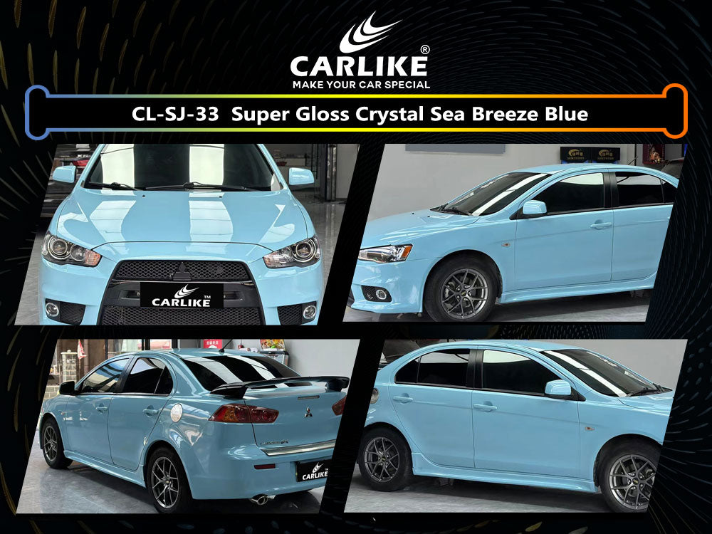 Super Gloss Crystal Sea Breeze Blue Car Wrap