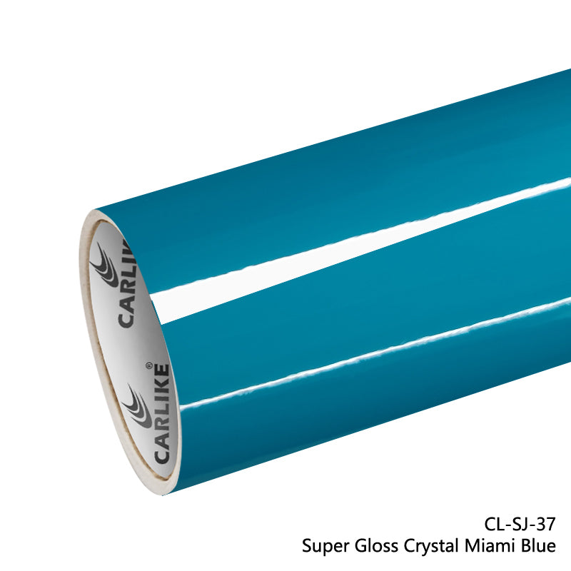Super Gloss Crystal Miami Blue Car Wrap