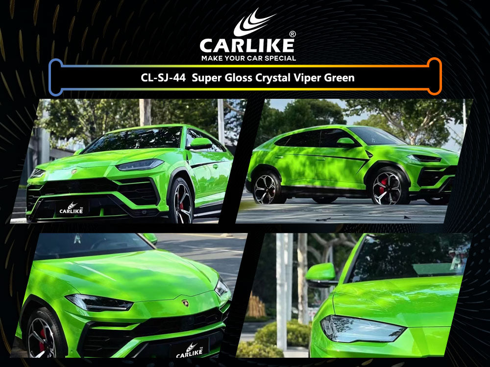 Super Gloss Crystal Apple Green Car Wrap