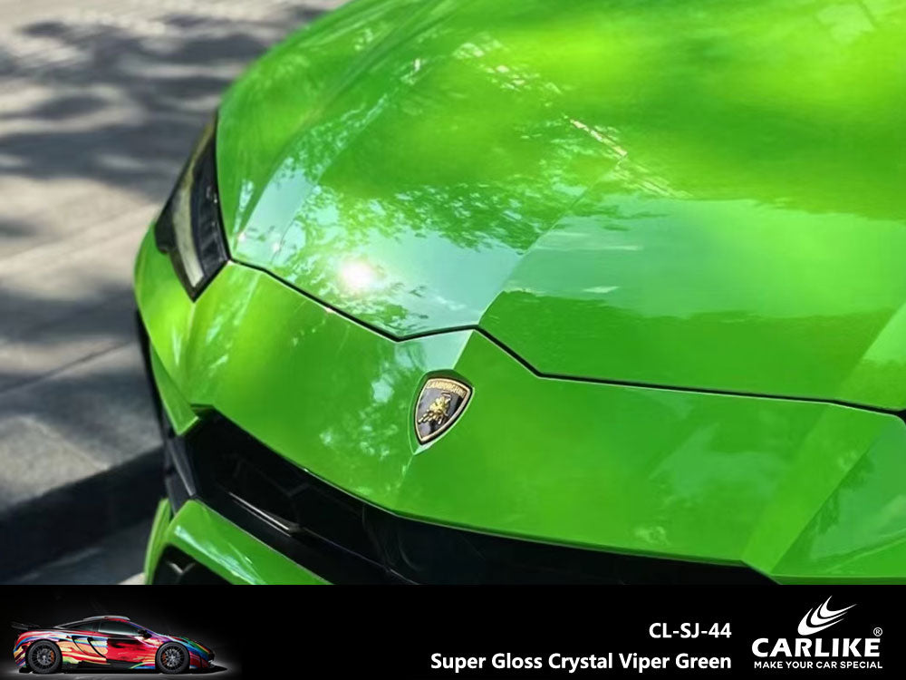 Super Gloss Crystal Apple Green Car Wrap