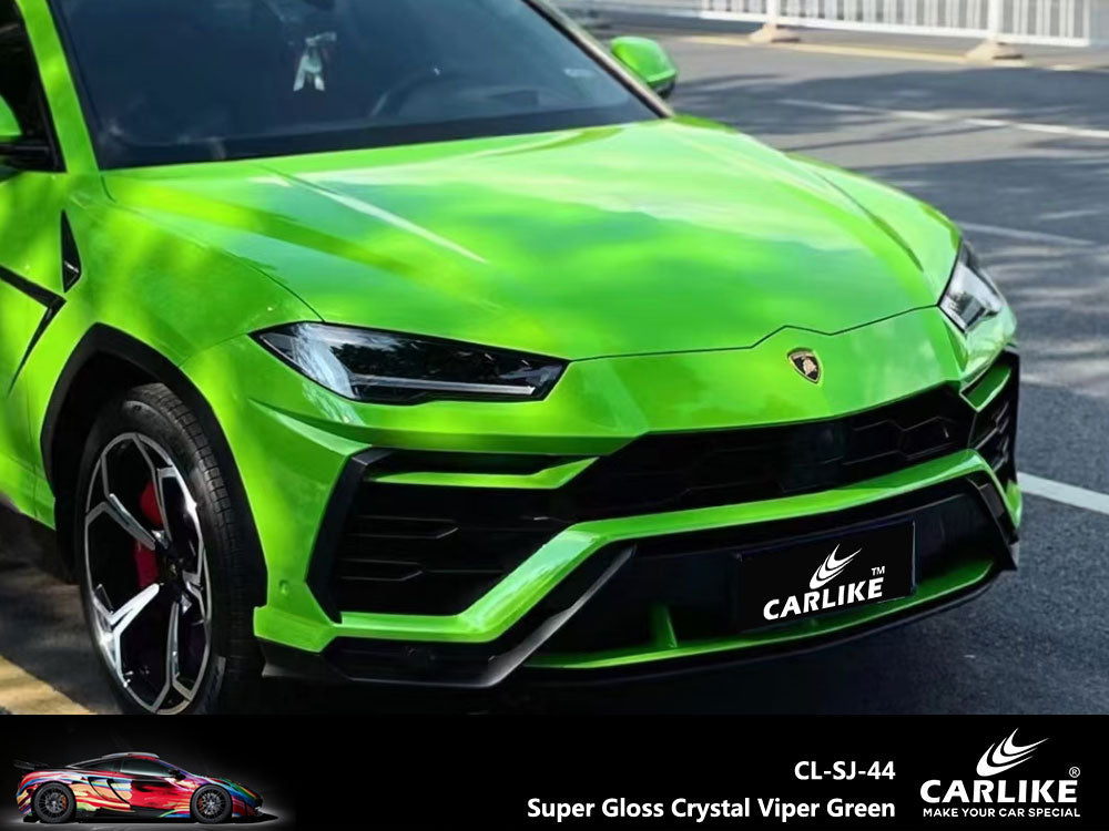 Super Gloss Crystal Apple Green Car Wrap