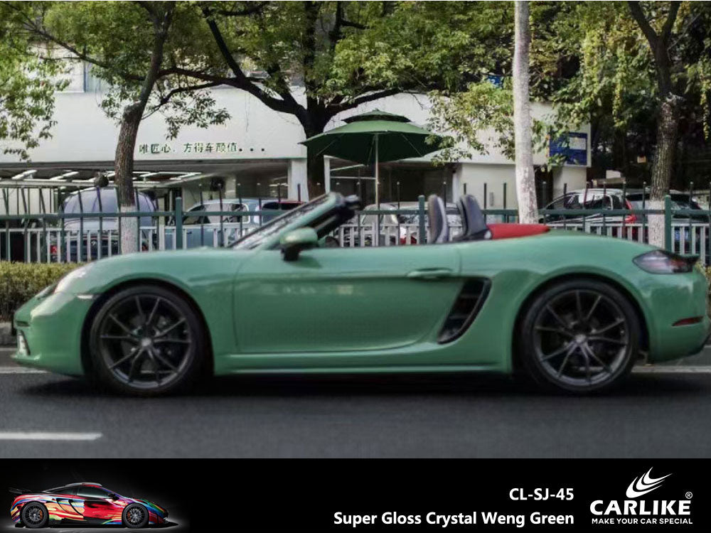 Super Gloss Crystal Viper Green Car Wrap