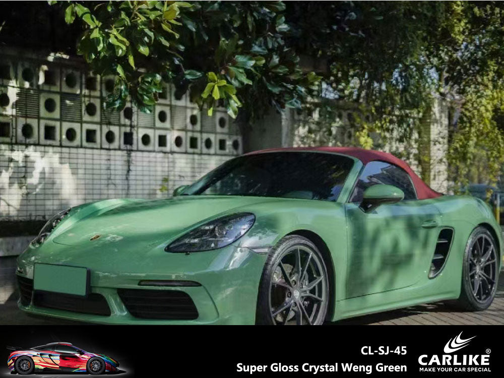 Super Gloss Crystal Viper Green Car Wrap