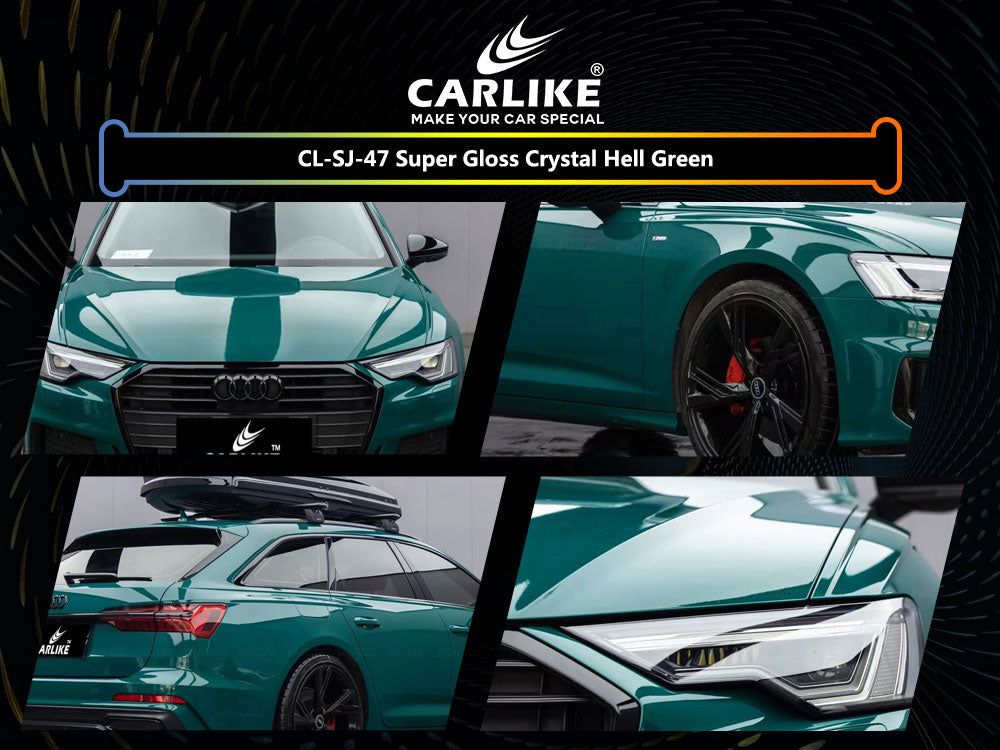 Super Gloss Crystal Retro Green Car Wrap