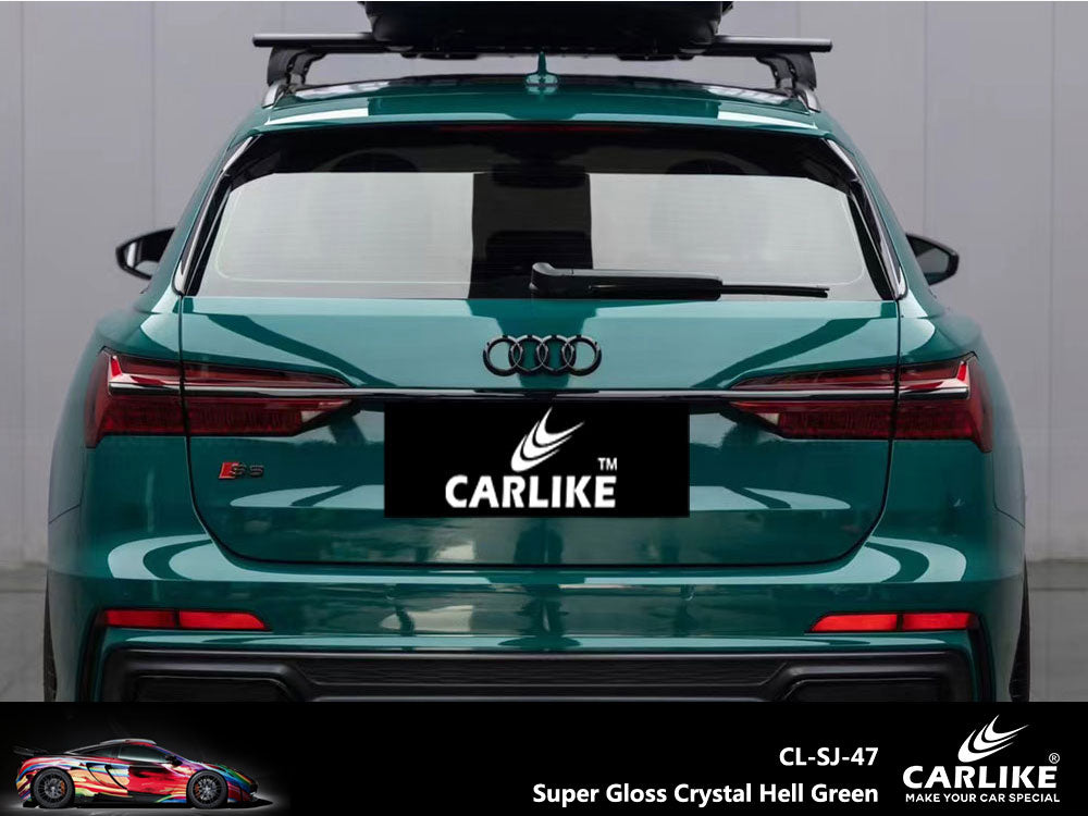 Super Gloss Crystal Retro Green Car Wrap