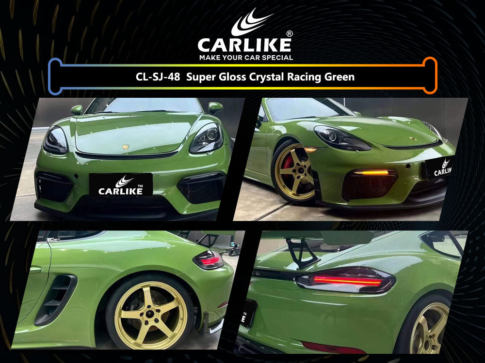 Super Gloss Crystal Racing Green Car Wrap