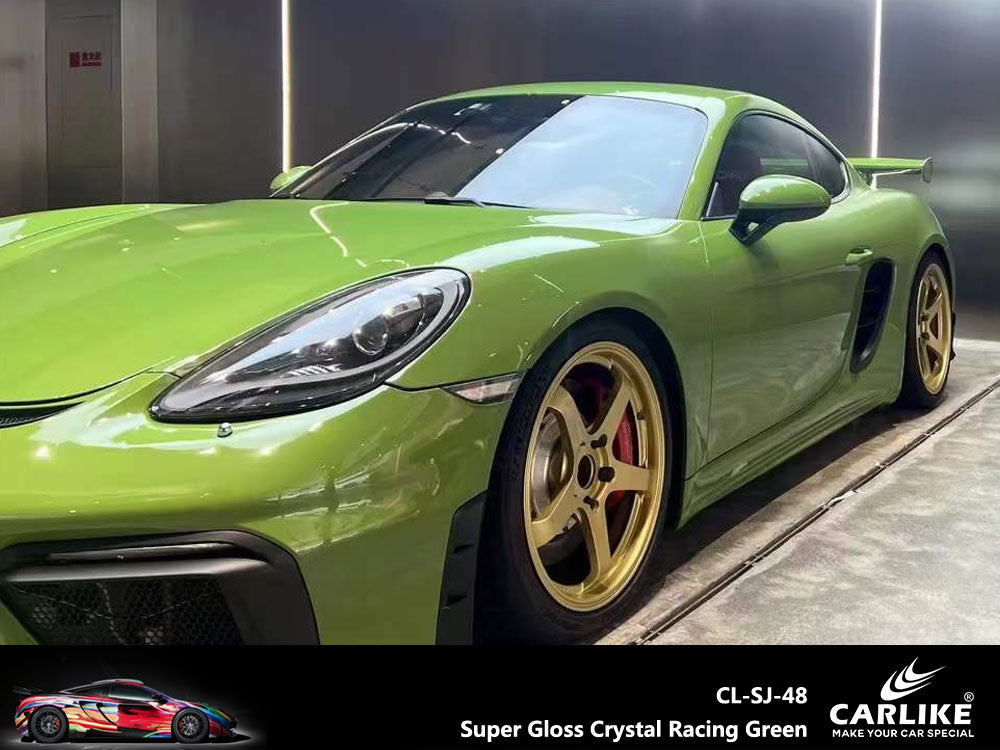 Super Gloss Crystal Racing Green Car Wrap
