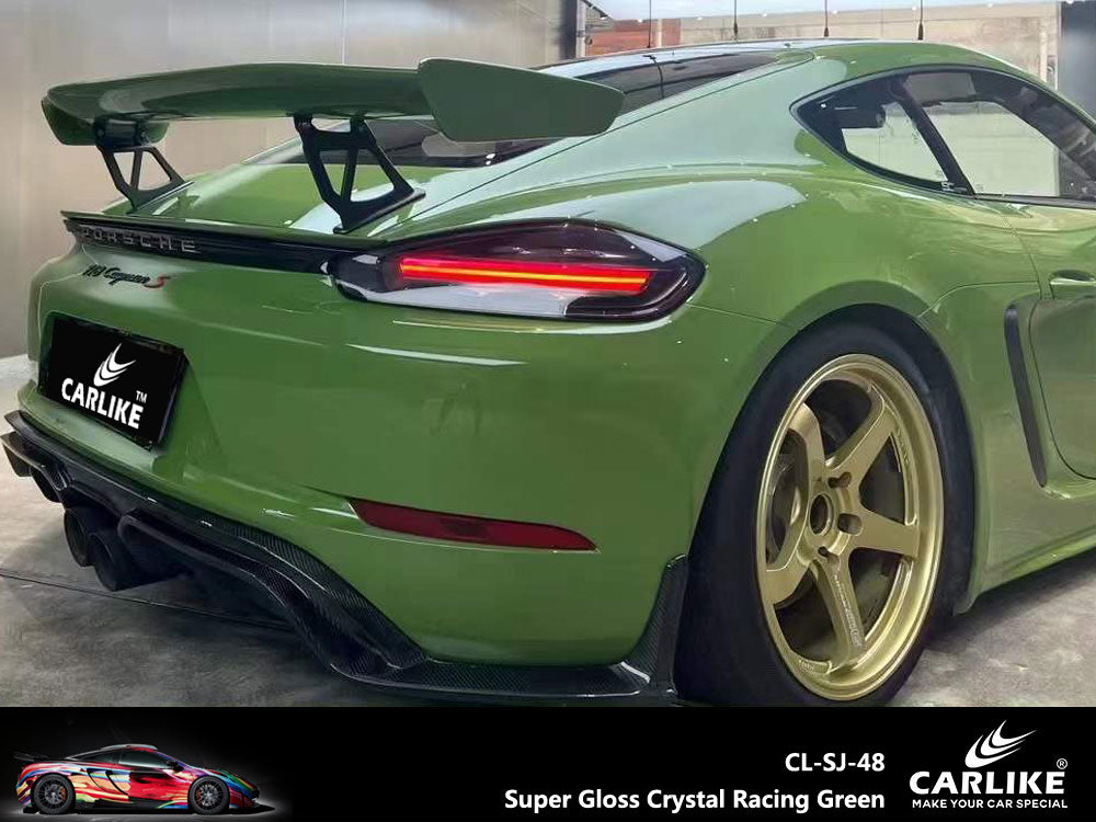 Super Gloss Crystal Racing Green Car Wrap