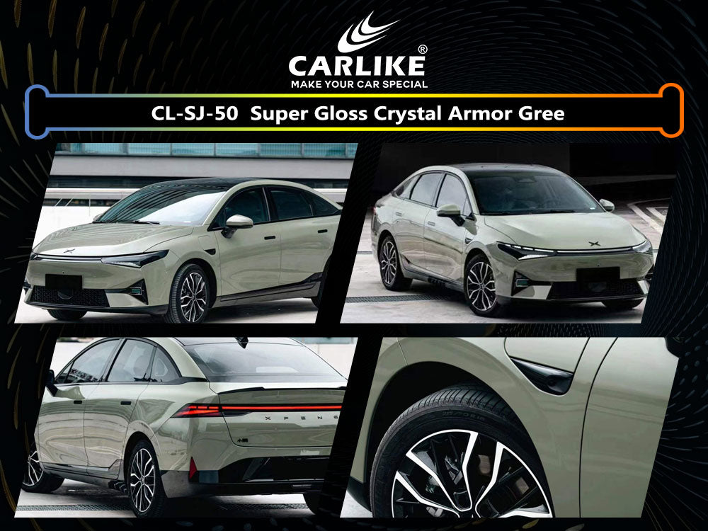 Super Gloss Crystal Armor Green Car Wrap