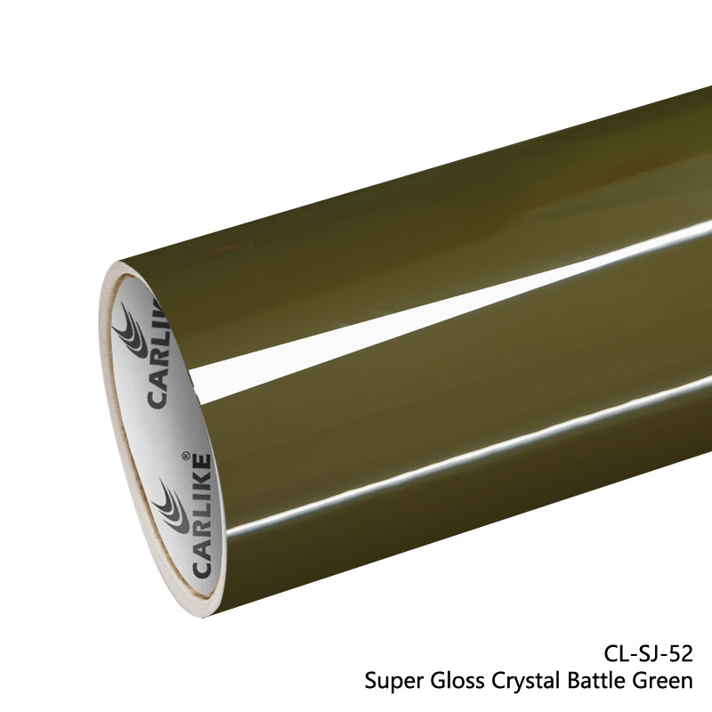 Super Gloss Crystal Battle Green Car Wrap