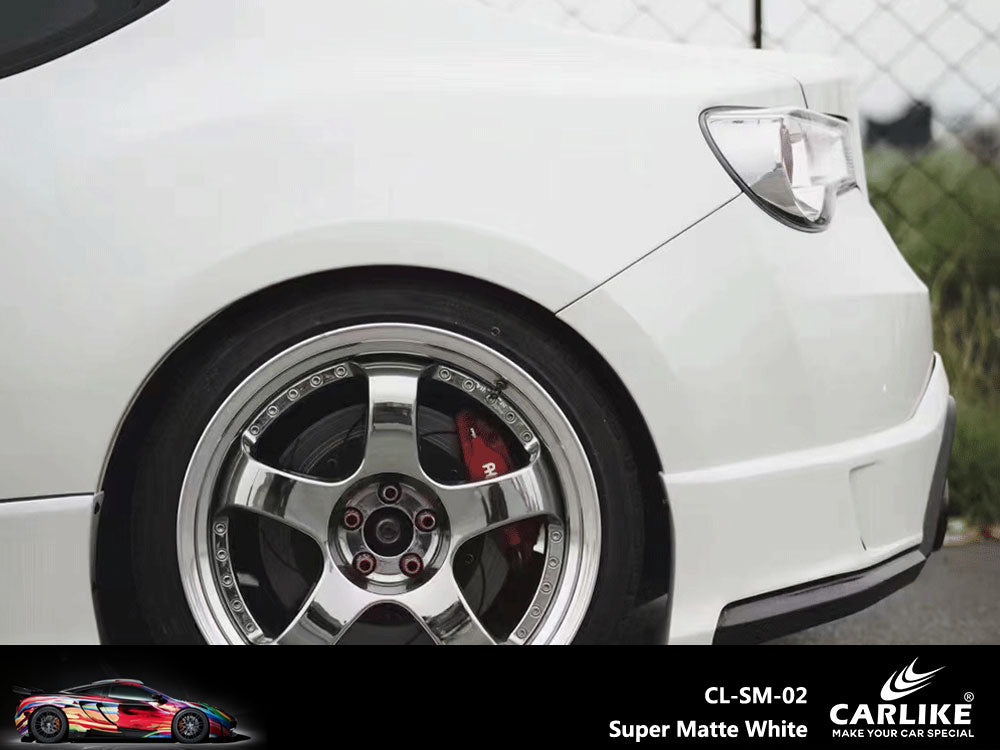 Super Matte White Car Wrap