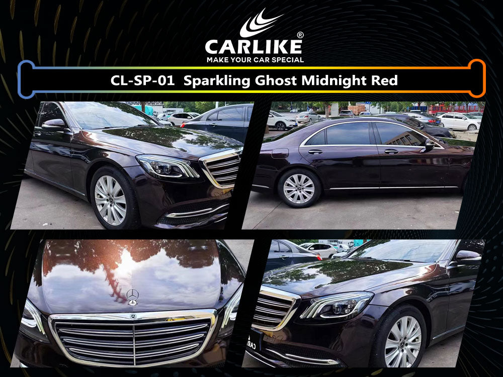 Sparkling Ghost Midnight Red Car Wrap